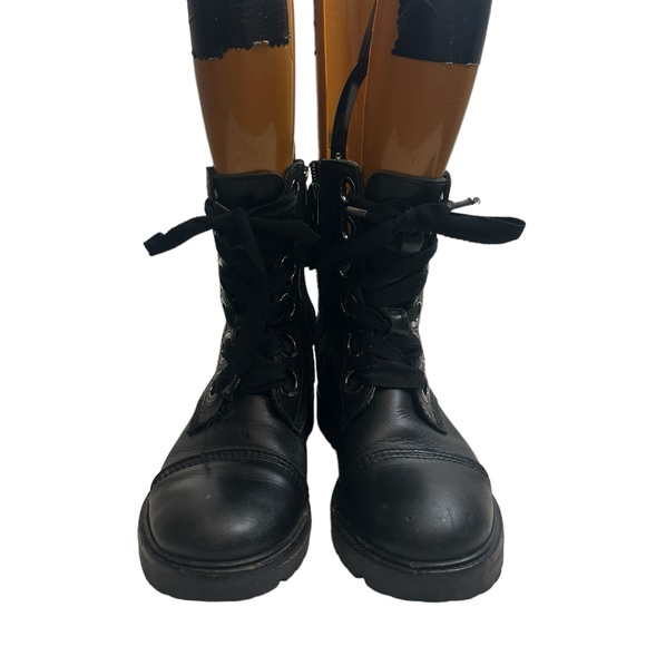 Zadig & Voltaire Joe Black Ankle Zip Combat Military Gothic Punk Boots Fit - Picture 2 of 16